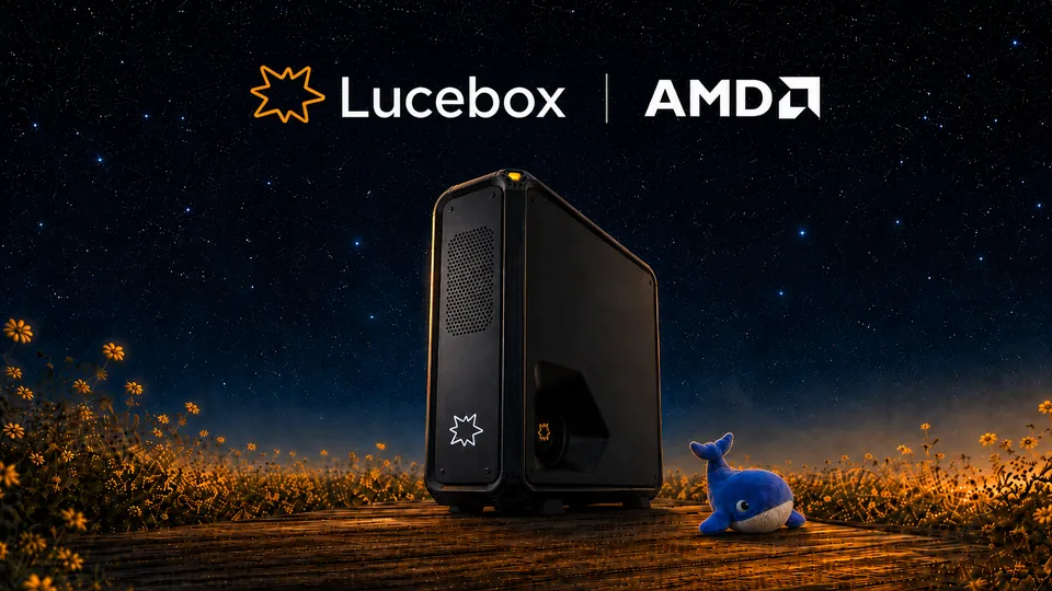 An AMD-Powered Lucebox combining a Radeon AI PRO R9700 with Ryzen AI MAX+ 395