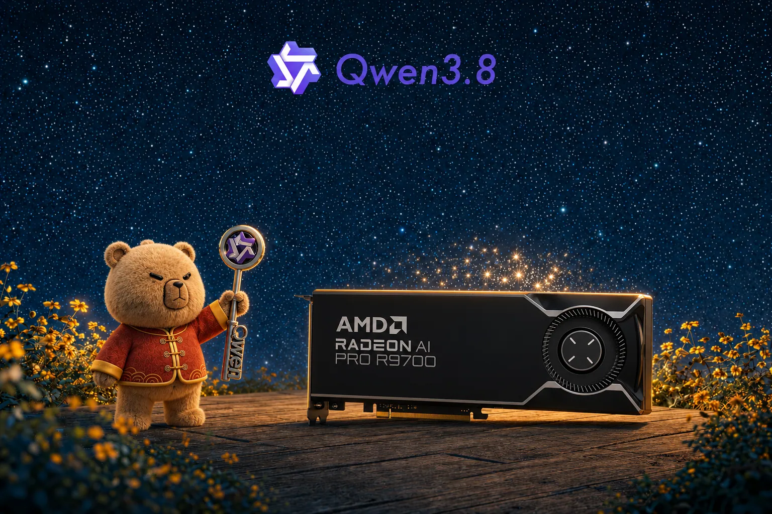 Qwen3.8-27B on an AMD Radeon AI PRO R9700 with the DFlash2 drafter reaching 208 tok/s average on code